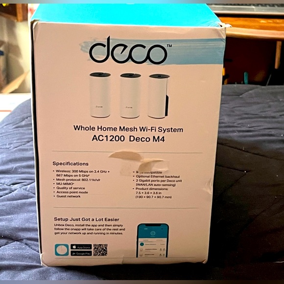 TP Link WiFi whole home mesh 3 piece system - Picture 6 of 6